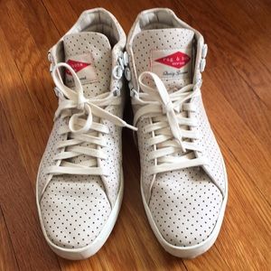 Rag & Bone Perforate High Top Leather Sneakers(6)